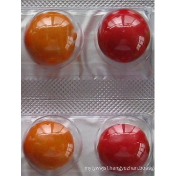 Orange Pharmaceutical Packing Plastic Film PVC